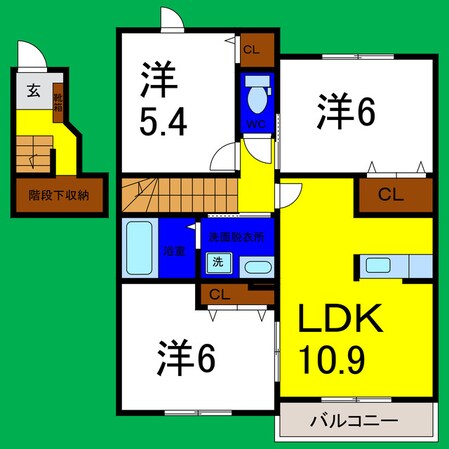 パンタナールⅡＢの物件間取画像